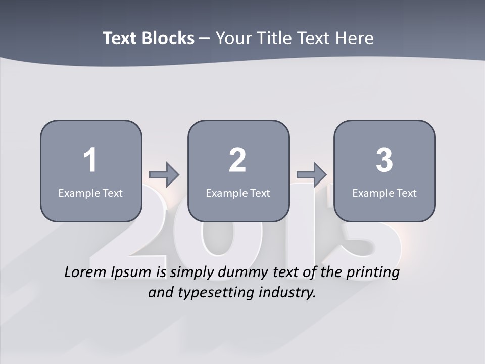 Textfreiraum Jahr Jahreszahl PowerPoint Template