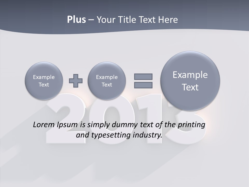 Textfreiraum Jahr Jahreszahl PowerPoint Template