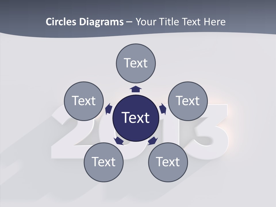 Textfreiraum Jahr Jahreszahl PowerPoint Template