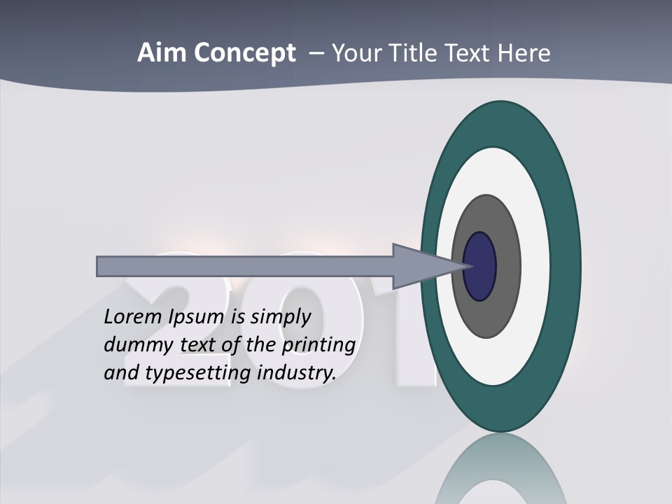 Textfreiraum Jahr Jahreszahl PowerPoint Template
