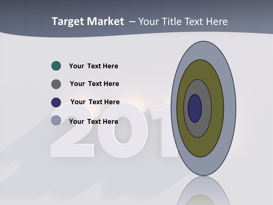 Textfreiraum Jahr Jahreszahl PowerPoint Template