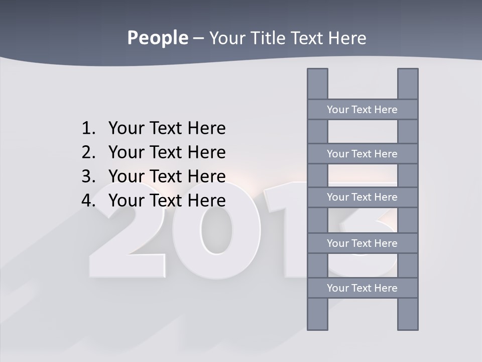Textfreiraum Jahr Jahreszahl PowerPoint Template