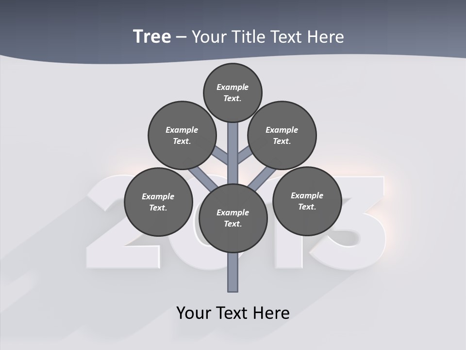 Textfreiraum Jahr Jahreszahl PowerPoint Template