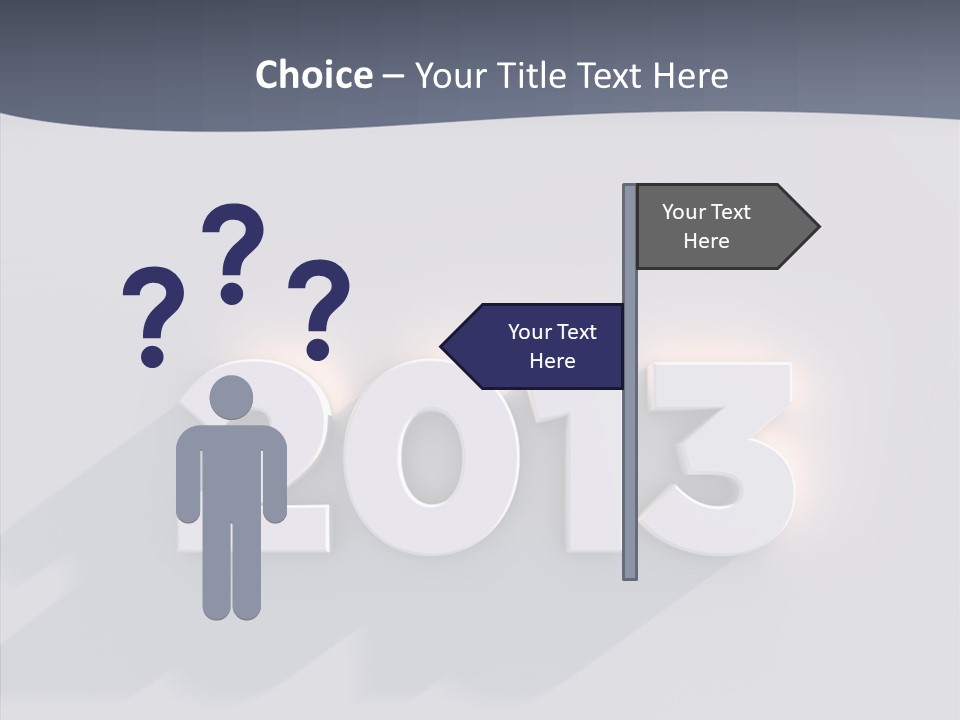 Textfreiraum Jahr Jahreszahl PowerPoint Template