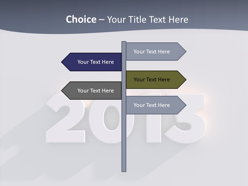 Textfreiraum Jahr Jahreszahl PowerPoint Template