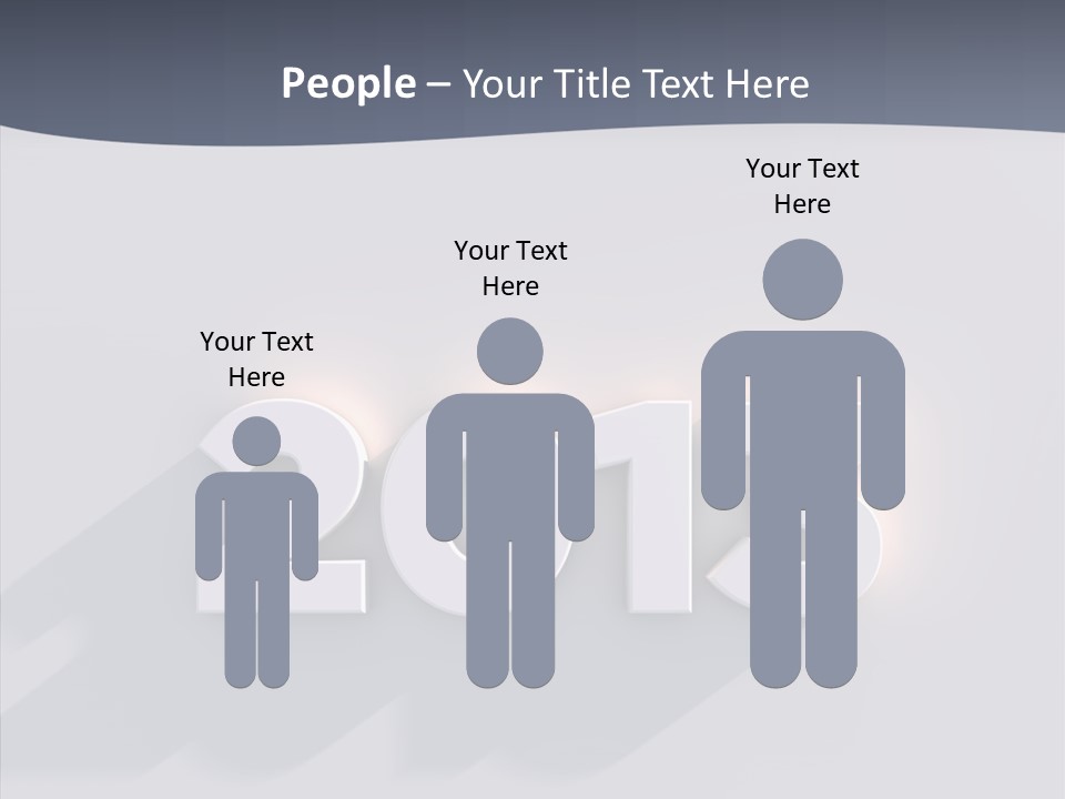 Textfreiraum Jahr Jahreszahl PowerPoint Template