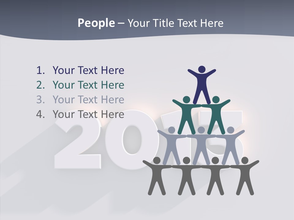 Textfreiraum Jahr Jahreszahl PowerPoint Template