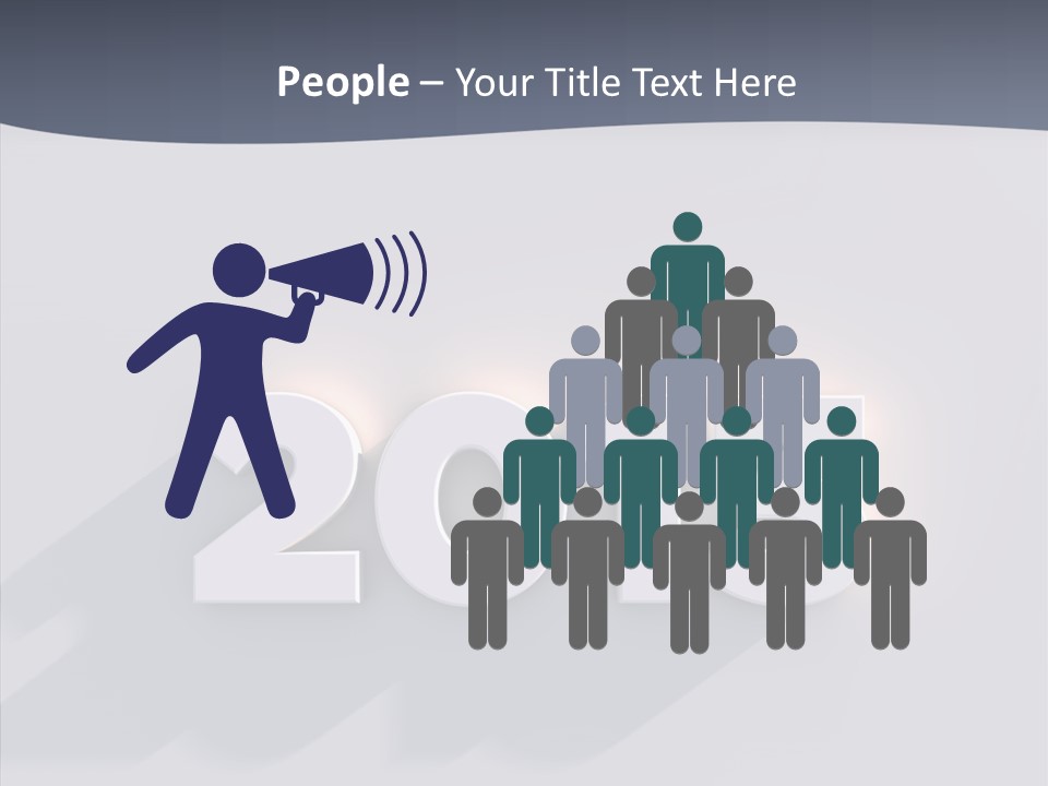 Textfreiraum Jahr Jahreszahl PowerPoint Template