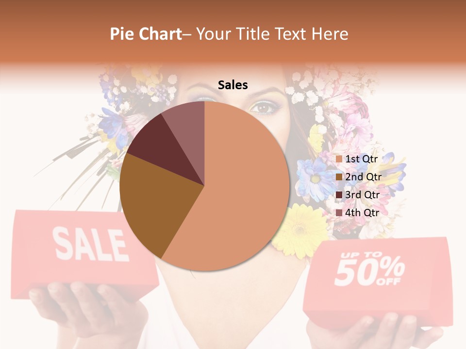 Girl Advertisement Hand PowerPoint Template