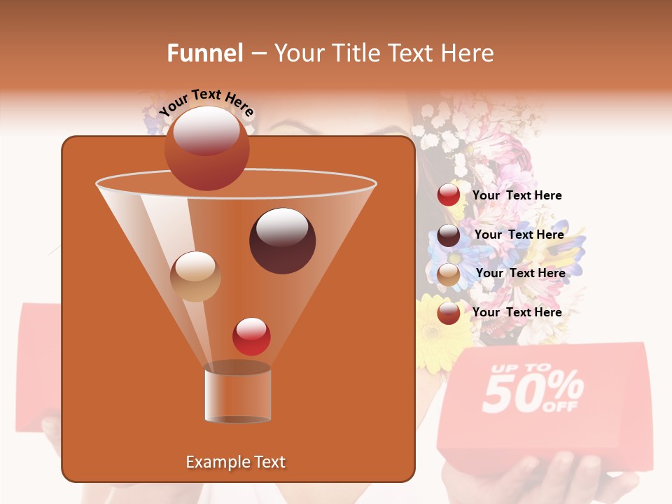 Girl Advertisement Hand PowerPoint Template