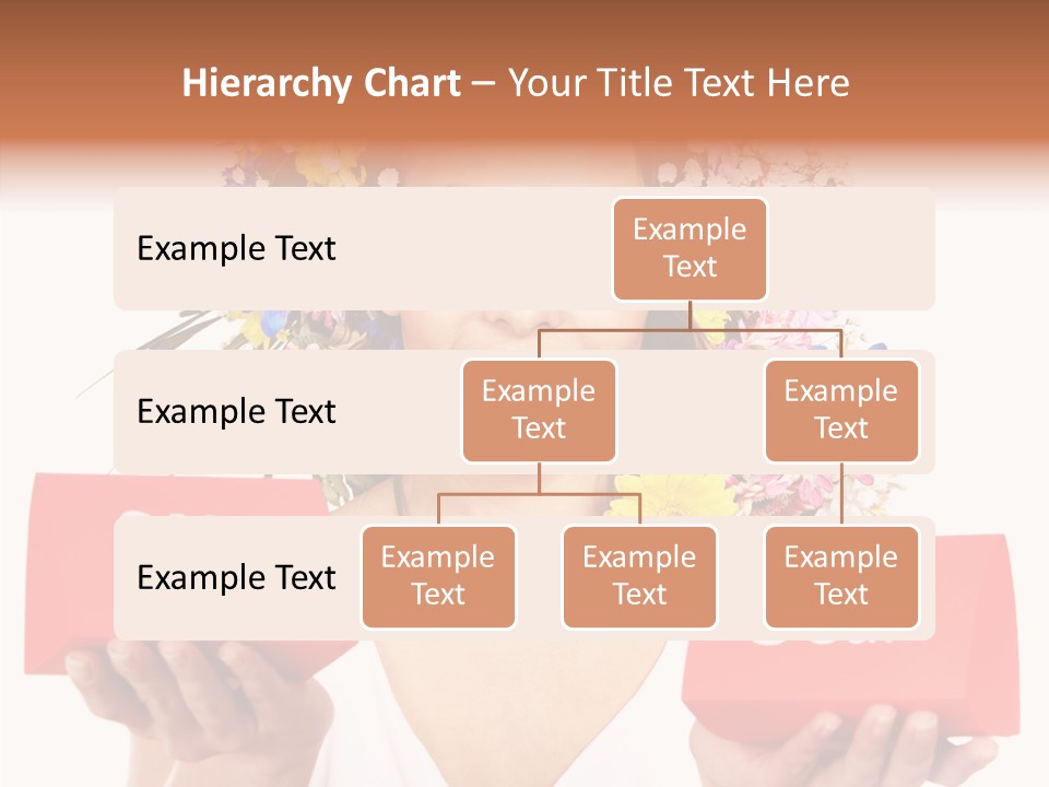 Girl Advertisement Hand PowerPoint Template