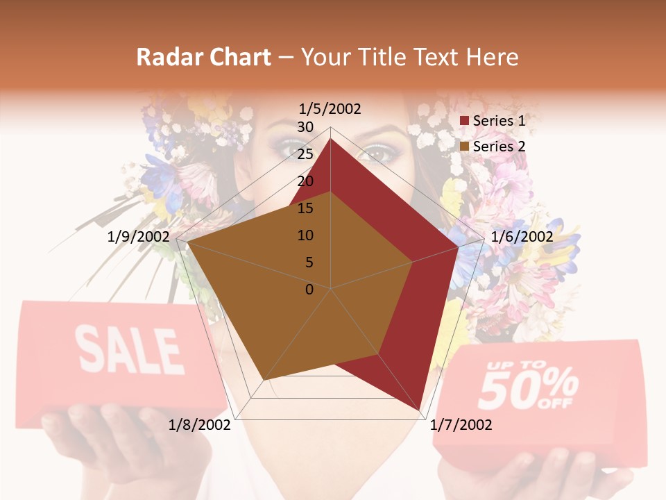 Girl Advertisement Hand PowerPoint Template