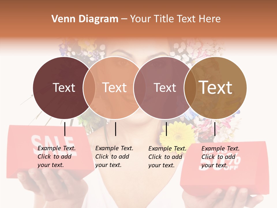 Girl Advertisement Hand PowerPoint Template