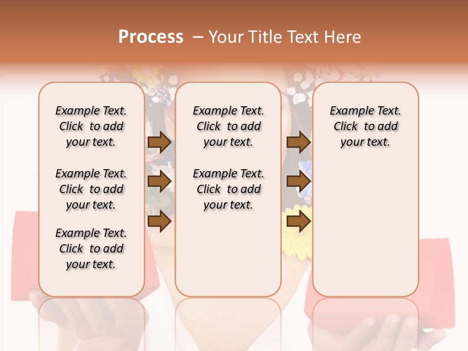 Girl Advertisement Hand PowerPoint Template