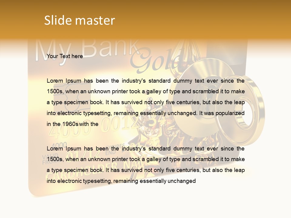 Key Abstract Financial PowerPoint Template