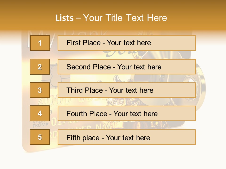 Key Abstract Financial PowerPoint Template