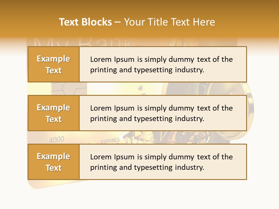 Key Abstract Financial PowerPoint Template