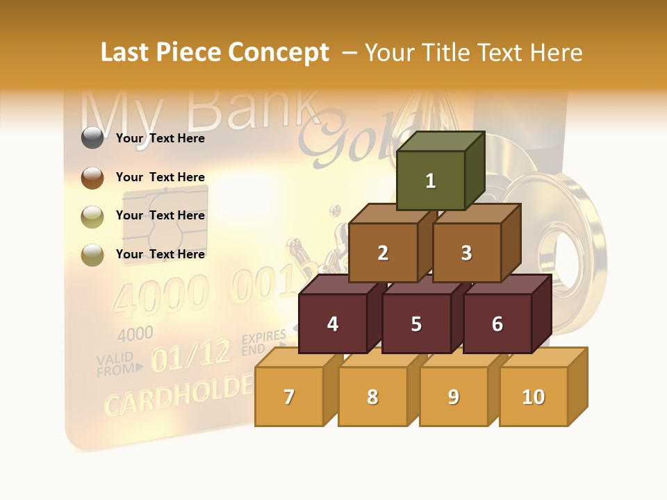 Key Abstract Financial PowerPoint Template