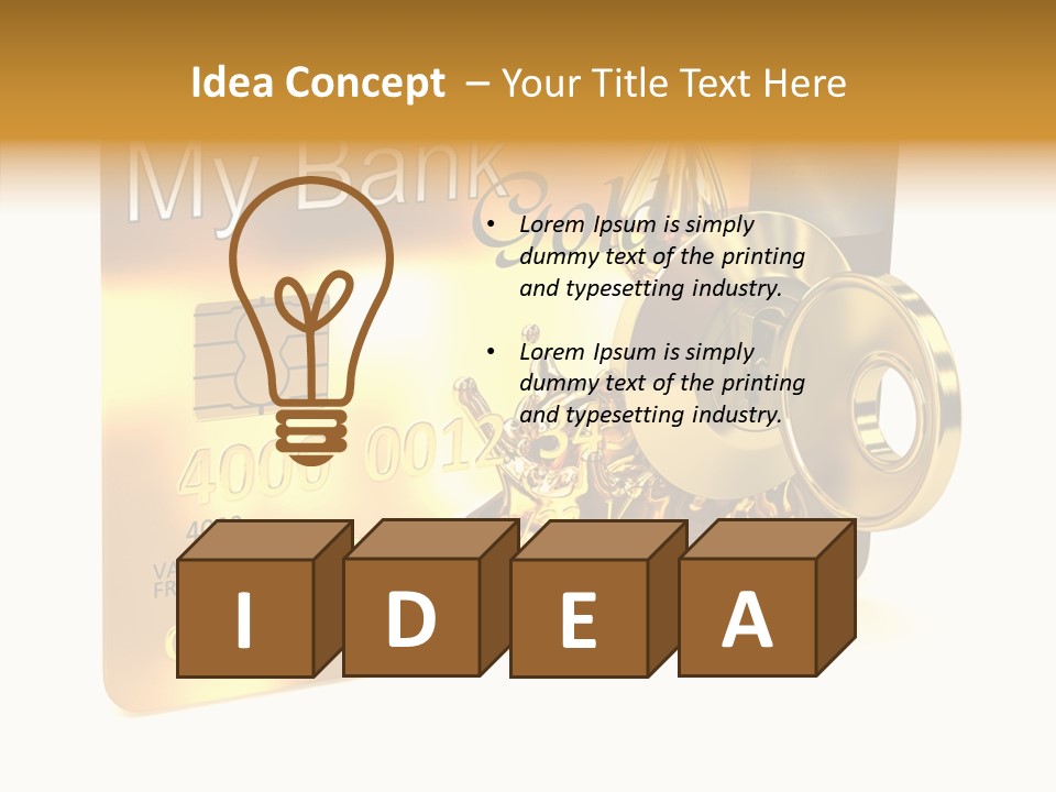 Key Abstract Financial PowerPoint Template