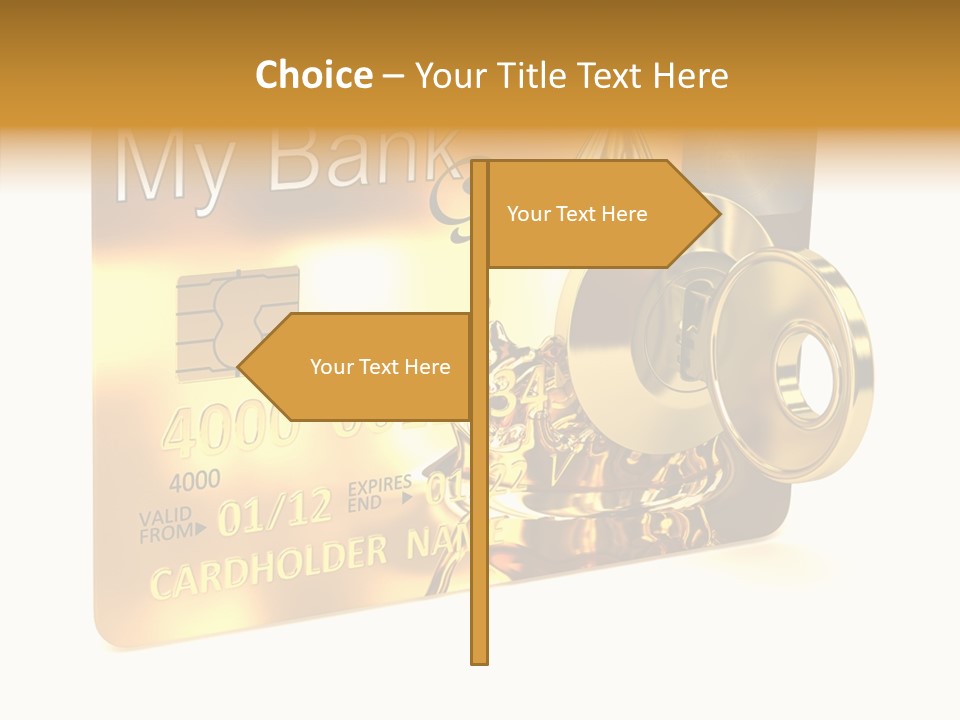 Key Abstract Financial PowerPoint Template