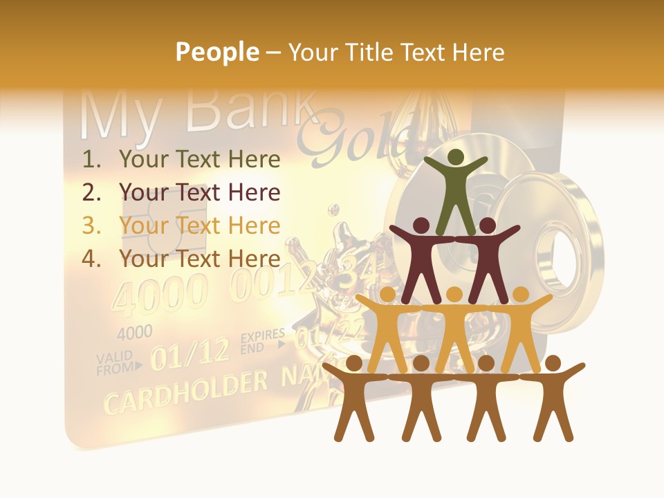 Key Abstract Financial PowerPoint Template