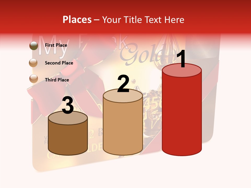 Symbol Golden Background PowerPoint Template