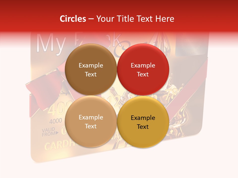 Symbol Golden Background PowerPoint Template