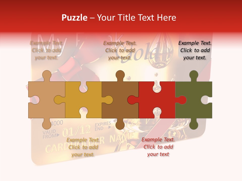 Symbol Golden Background PowerPoint Template