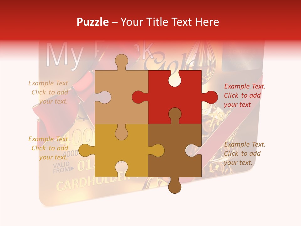 Symbol Golden Background PowerPoint Template