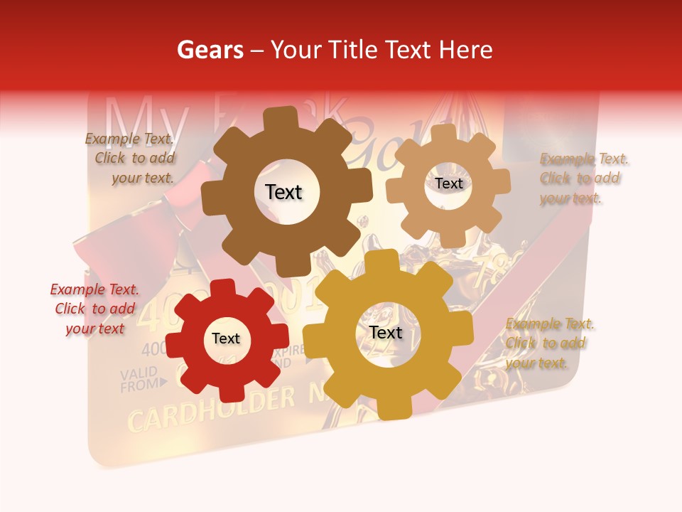 Symbol Golden Background PowerPoint Template