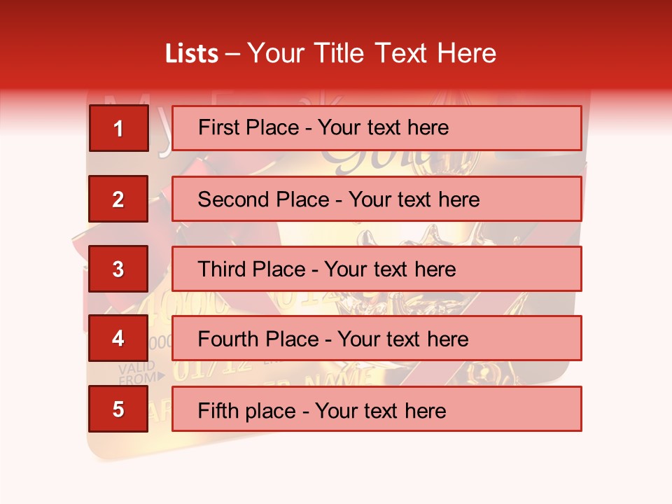 Symbol Golden Background PowerPoint Template