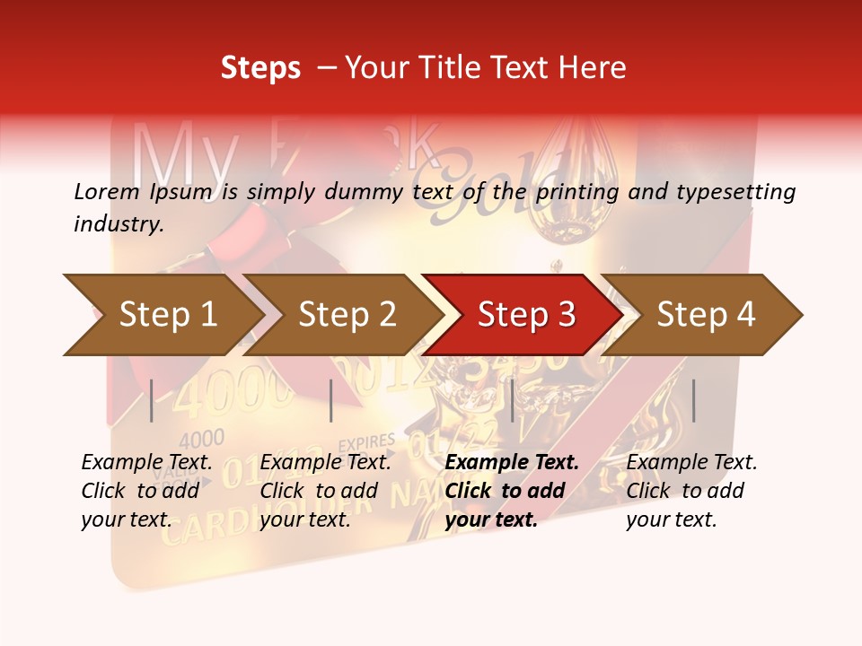 Symbol Golden Background PowerPoint Template