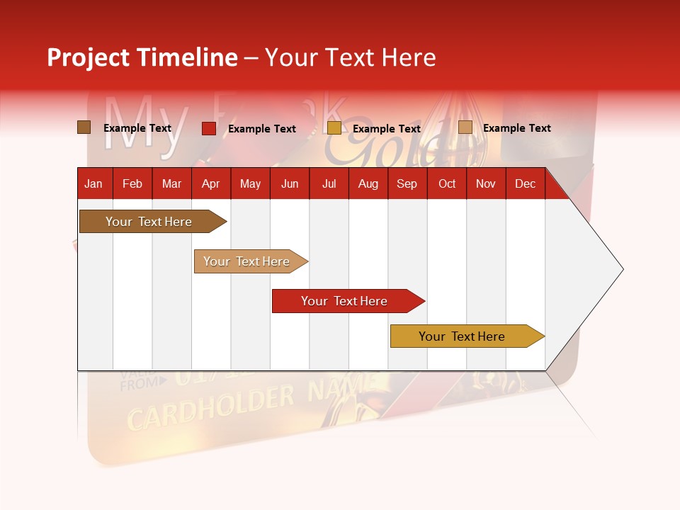 Symbol Golden Background PowerPoint Template