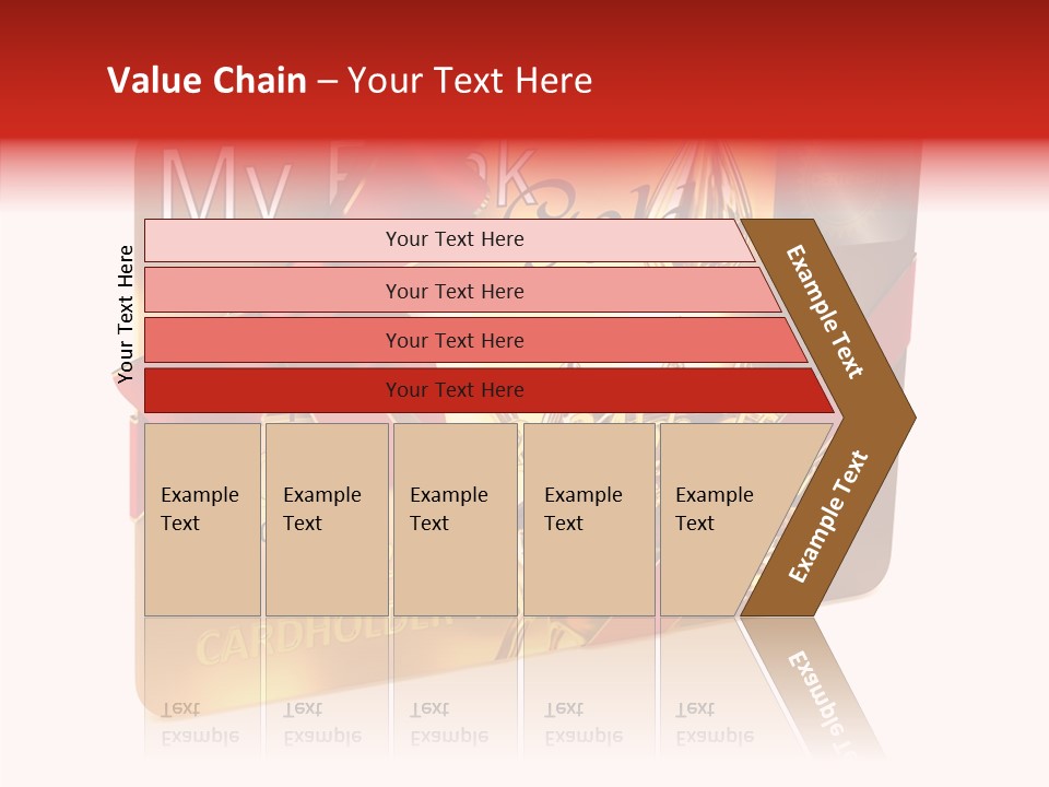 Symbol Golden Background PowerPoint Template