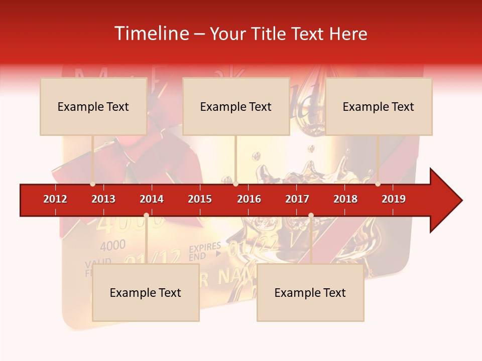 Symbol Golden Background PowerPoint Template