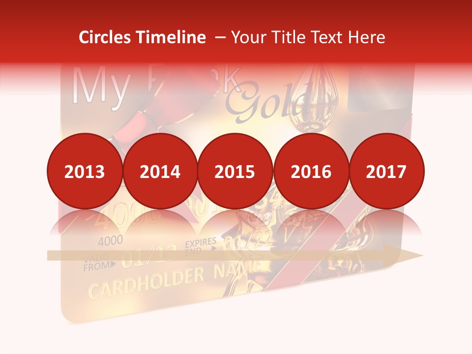 Symbol Golden Background PowerPoint Template