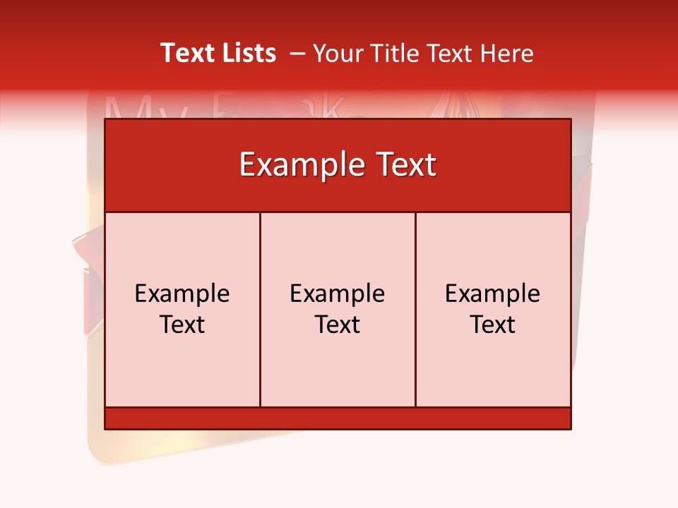 Symbol Golden Background PowerPoint Template