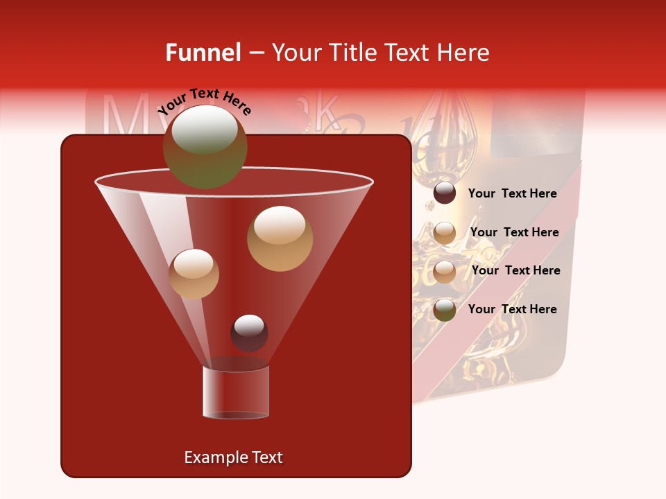 Symbol Golden Background PowerPoint Template