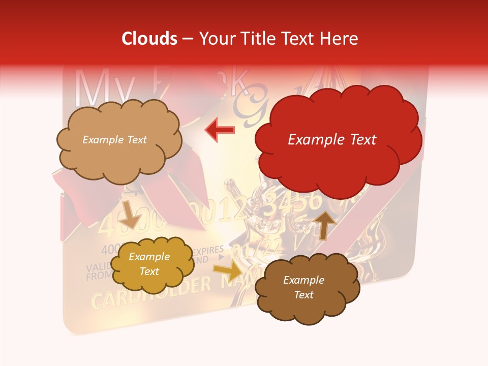 Symbol Golden Background PowerPoint Template