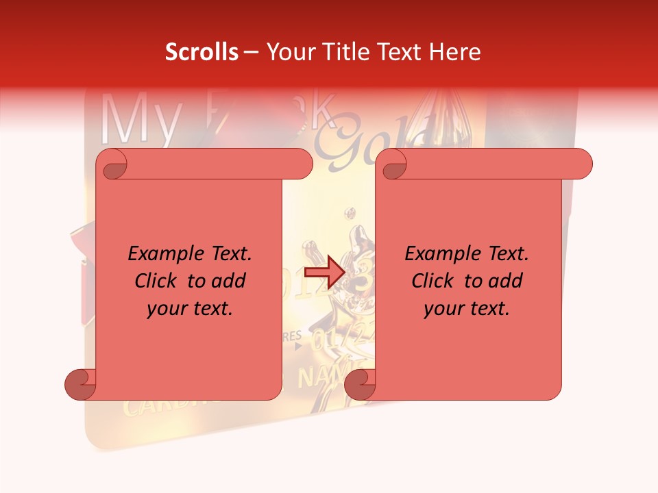 Symbol Golden Background PowerPoint Template