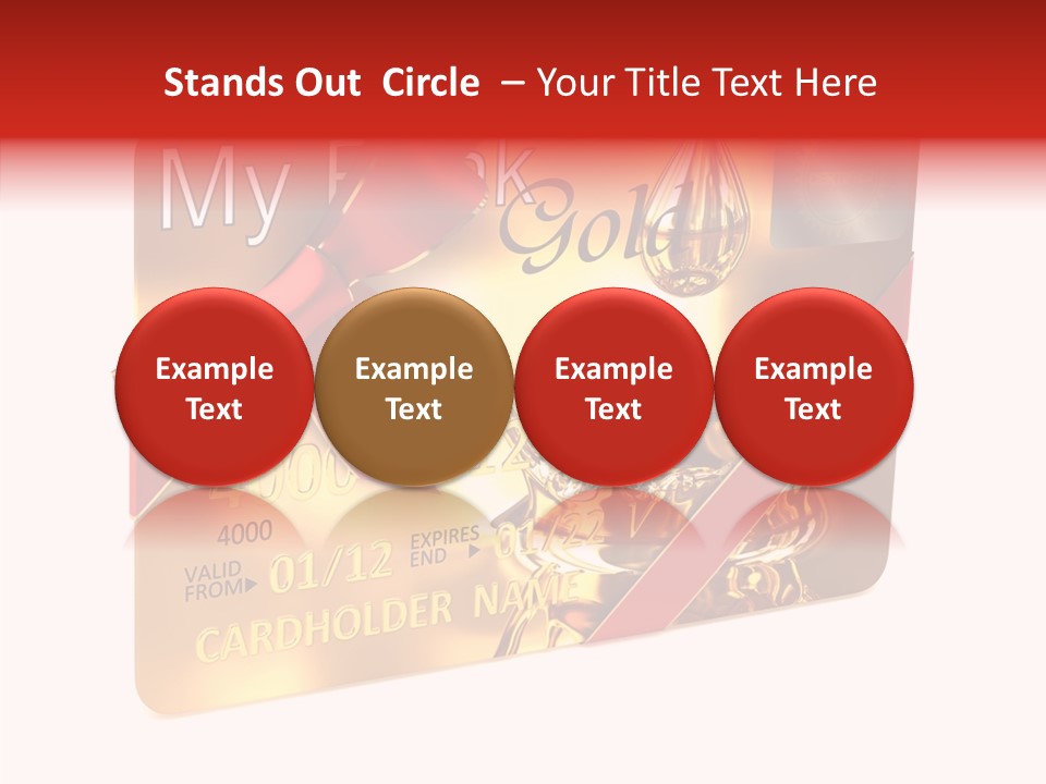 Symbol Golden Background PowerPoint Template
