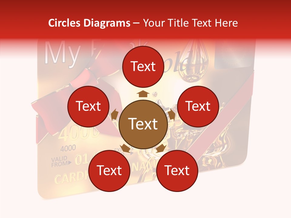 Symbol Golden Background PowerPoint Template