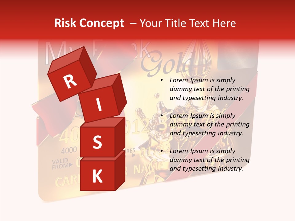 Symbol Golden Background PowerPoint Template