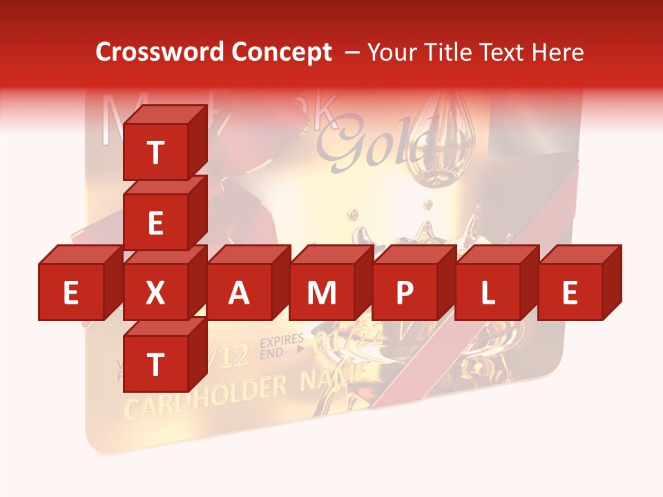 Symbol Golden Background PowerPoint Template