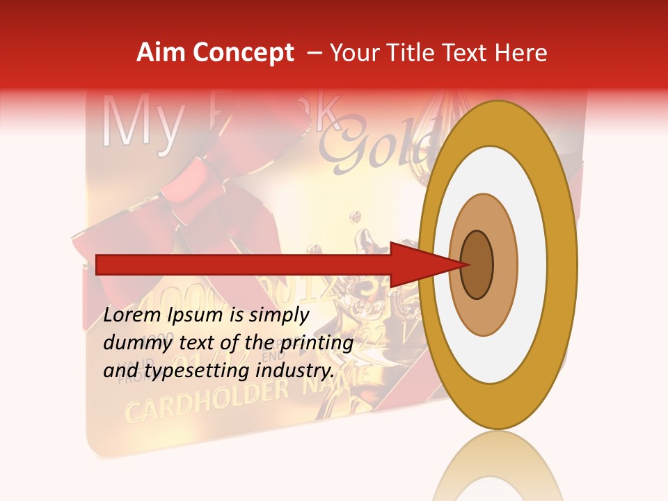Symbol Golden Background PowerPoint Template