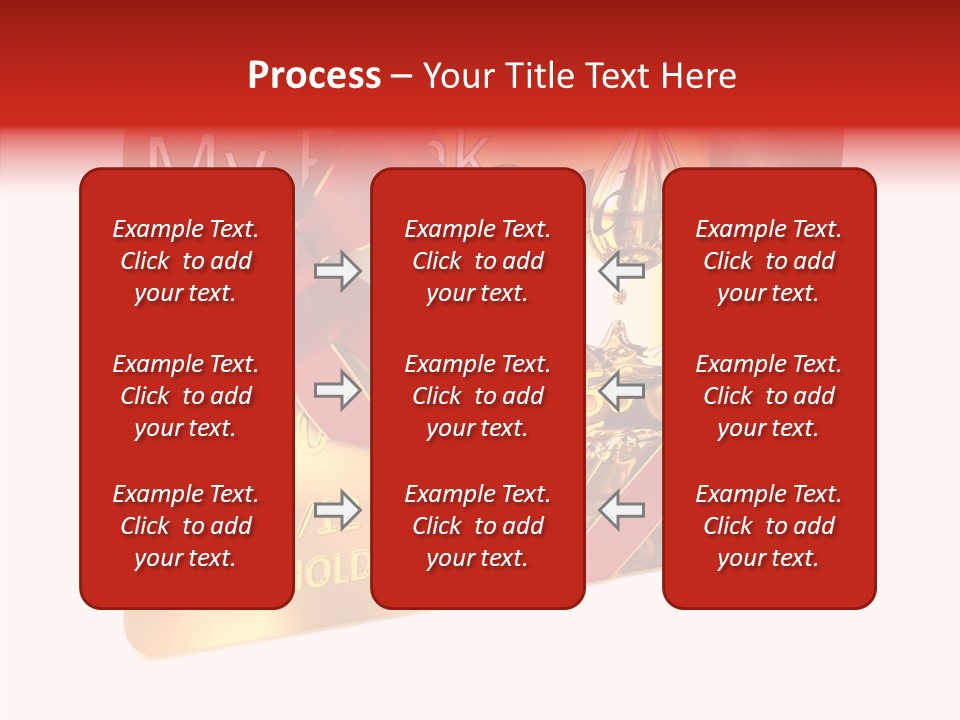 Symbol Golden Background PowerPoint Template