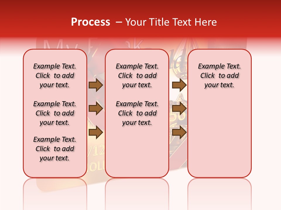 Symbol Golden Background PowerPoint Template