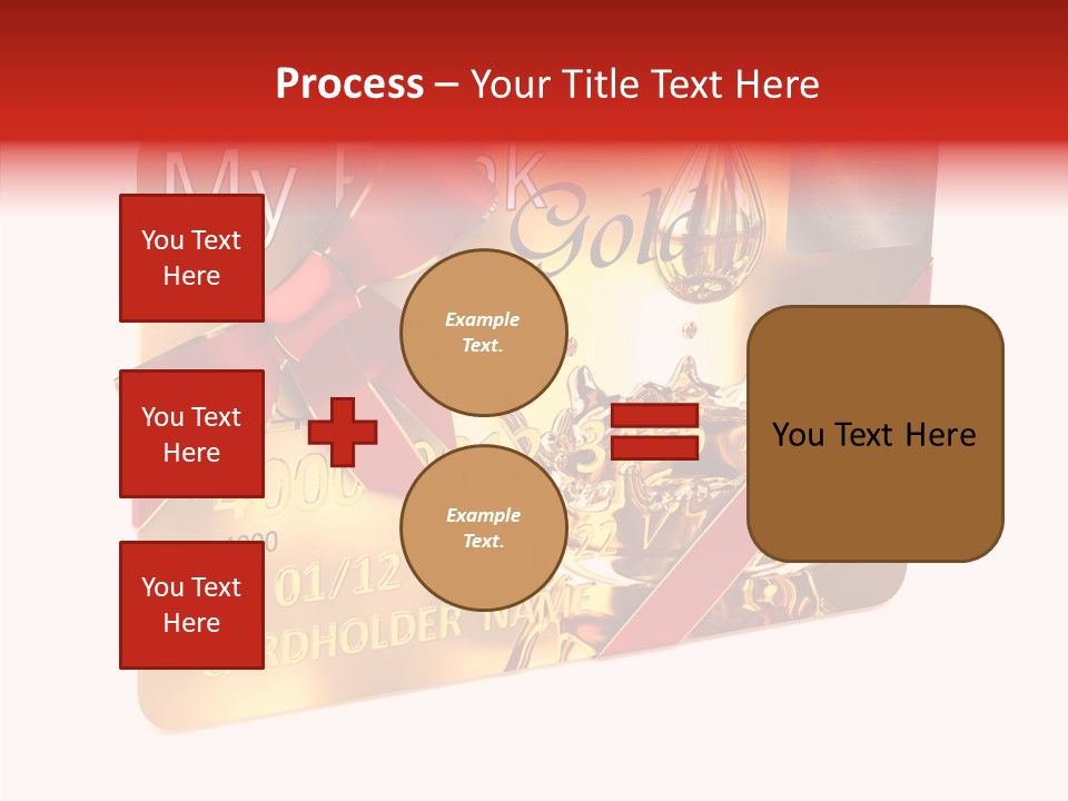 Symbol Golden Background PowerPoint Template