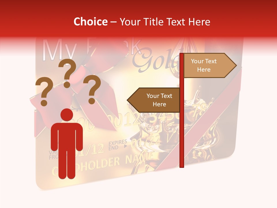 Symbol Golden Background PowerPoint Template