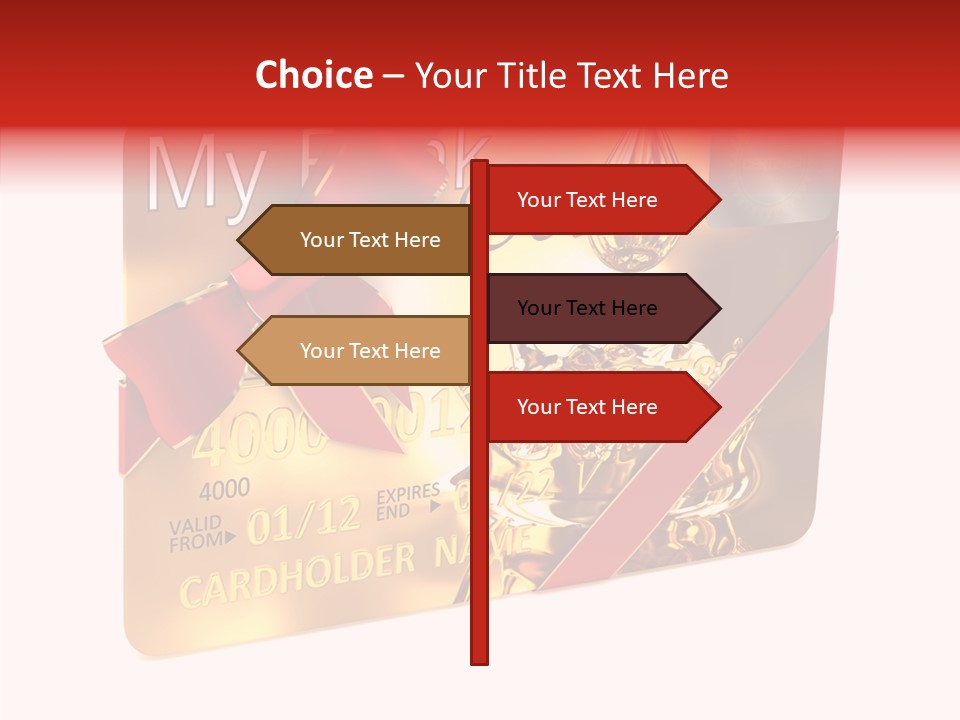 Symbol Golden Background PowerPoint Template